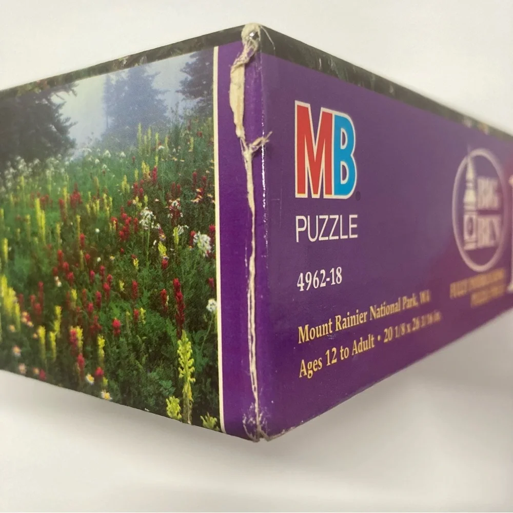Milton Bradley Puzzle Mount Rainier 1000 Pieces 1996 Washington USA New Sealed